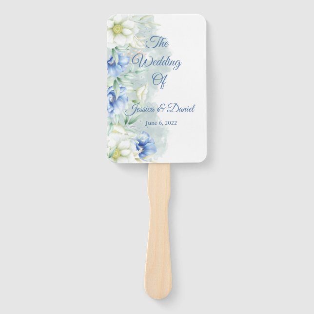 Floral Wedding    Hand Fan (Front)