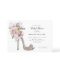 Floral Wedding Heels Bridal Shower Invitation