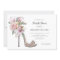 Floral Wedding Heels Bridal Shower Invitation