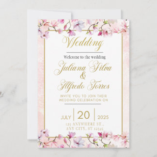 Floral Wedding Invitation
