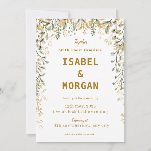 Floral Wedding Invitation