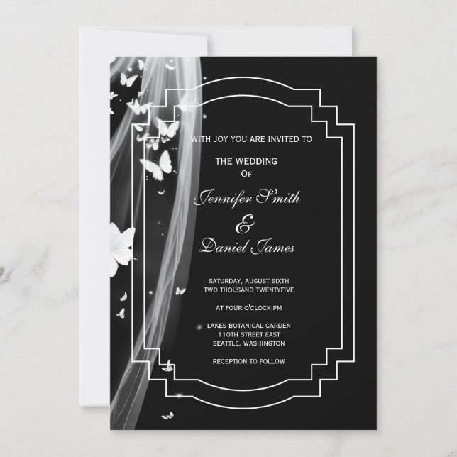 Floral Wedding Invitation (Front)