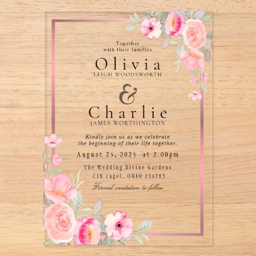 Floral Wedding Invitation