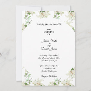 Floral Wedding Invitation