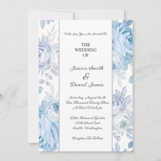 Floral Wedding Invitation (Front)