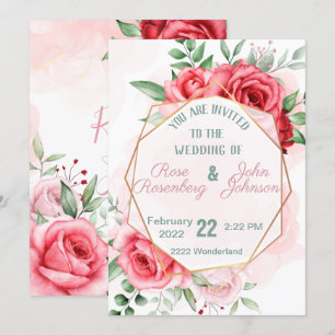 Floral Wedding Invitation