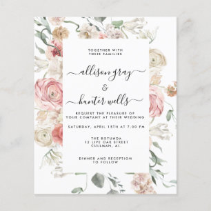 Floral Wedding Invitation Annabeth