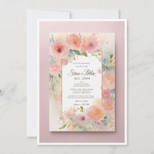 floral wedding Invitation  Engagements Cards