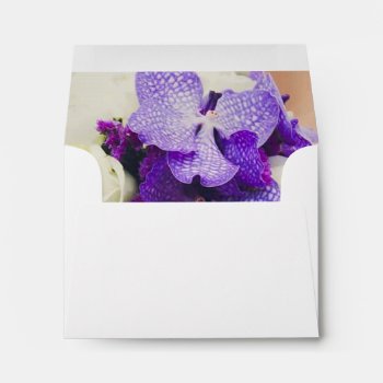 Floral Wedding Invite Envelopes Custom by CREATIVEWEDDING at Zazzle