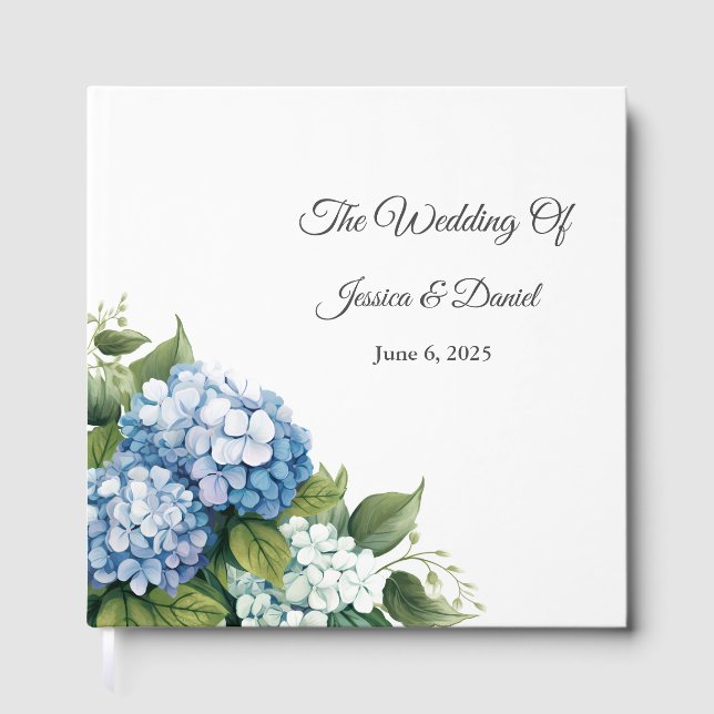 Floral Wedding Non Foil Guest Book (Front)
