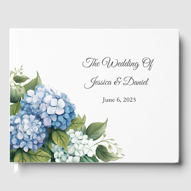 Floral Wedding Non Foil Guest Book (Front)