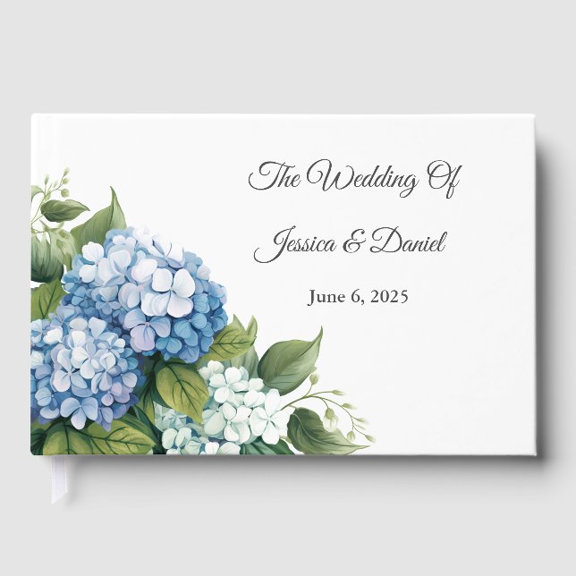 Floral Wedding Non Foil Guest Book (Front)