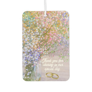 Floral Wedding Party Favor Air Freshener