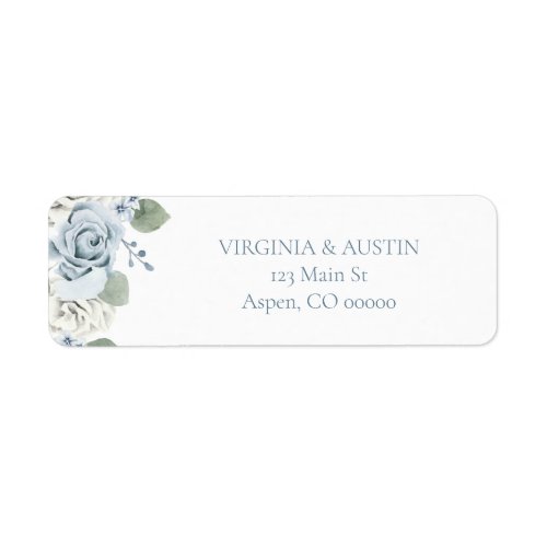 Floral Wedding Return Address Label