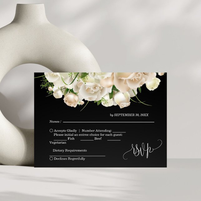 Floral Wedding RSVP Card (Creator Uploaded)