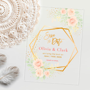 Floral Wedding Save the Date