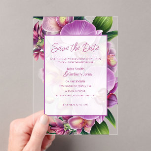 Floral Wedding Save the Date