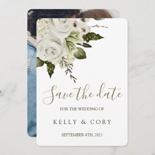 Floral Wedding Save The Date Cards