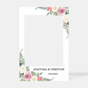 Floral Wedding  Selfie Frame