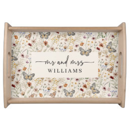 Floral Wedding serving tray