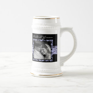 Floral Wedding Stein Photo Gift