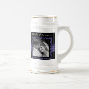 Floral Wedding Stein Photo Gift