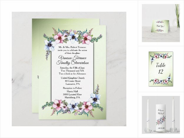 Floral Wedding Suite / Green