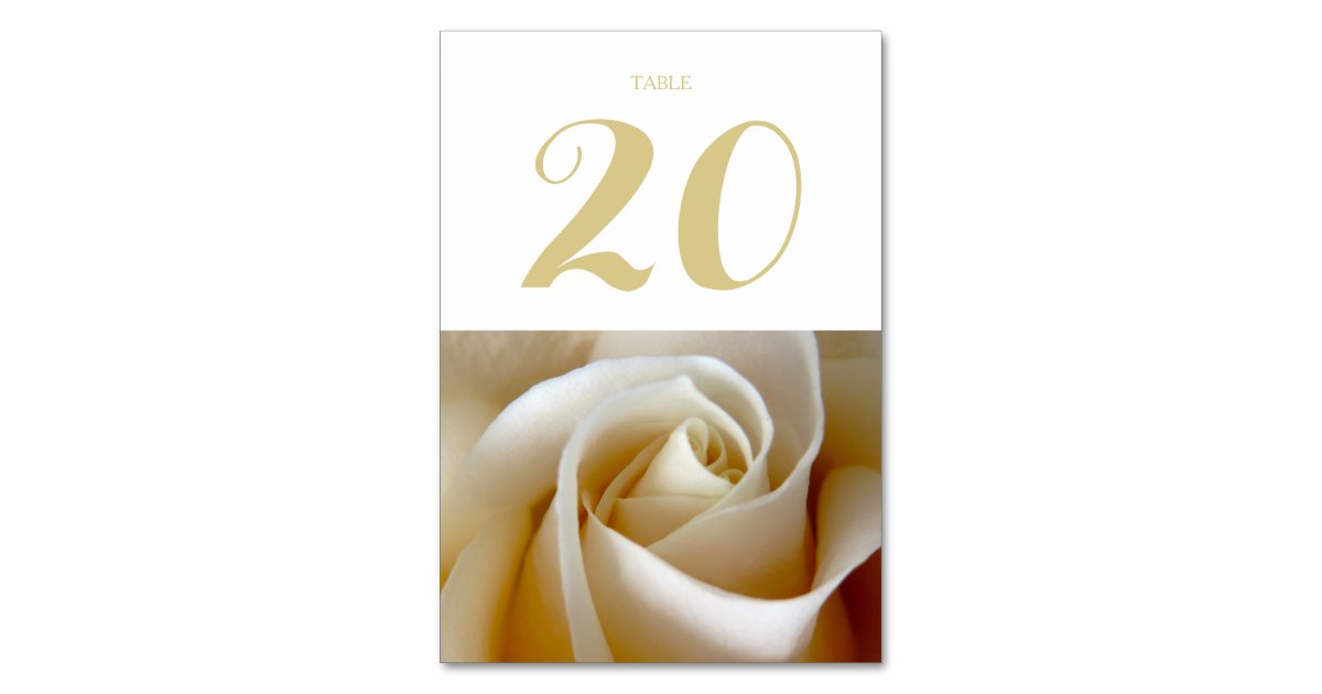Floral Wedding Table Cards Zazzle
