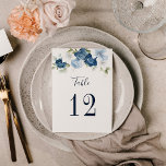 Floral Wedding Table Number 12 Seating Plan