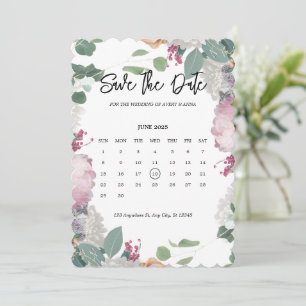 Floral Wedding Theme Save The Date