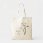 Floral Wedding Welcome Bag, Destination Tote Bag<br><div class="desc">Fill this custom tote bags with your favorite treats to welcome guests to your wedding.</div>