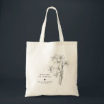 Floral Wedding Welcome Bag, Destination Tote Bag<br><div class="desc">Fill this custom tote bag with your favorite treats to welcome guests to your wedding.</div>