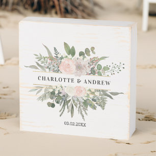 Floral Weddings Wooden Box Sign