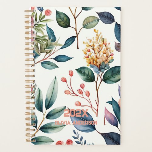 Floral Weekly Monthly 2024 Organizer Planner