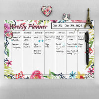 Floral Weekly planner 