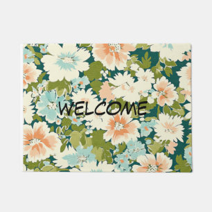 Floral Welcome Doormat