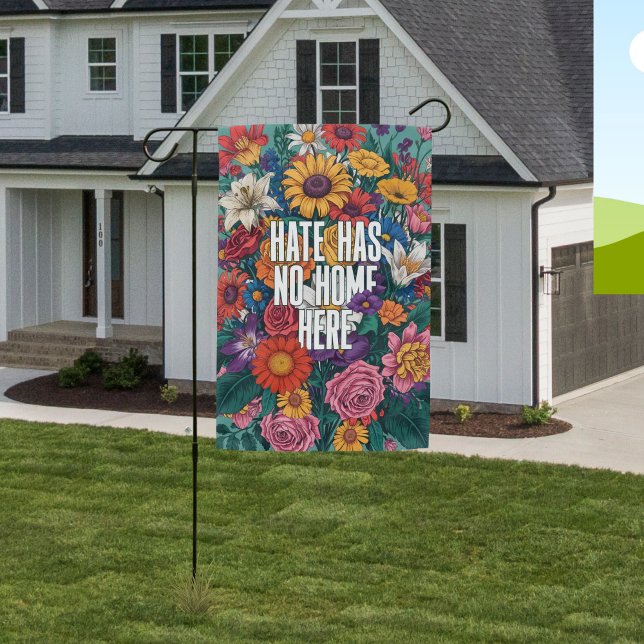 Floral Welcome Kindness & Unity Garden Flag (Creator Uploaded)