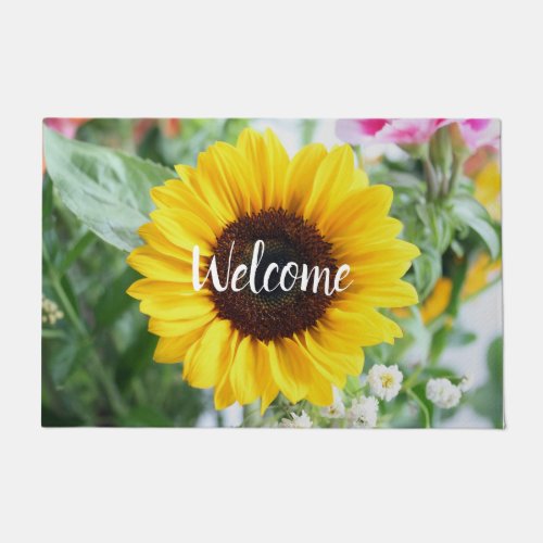 Floral Welcome Mat
