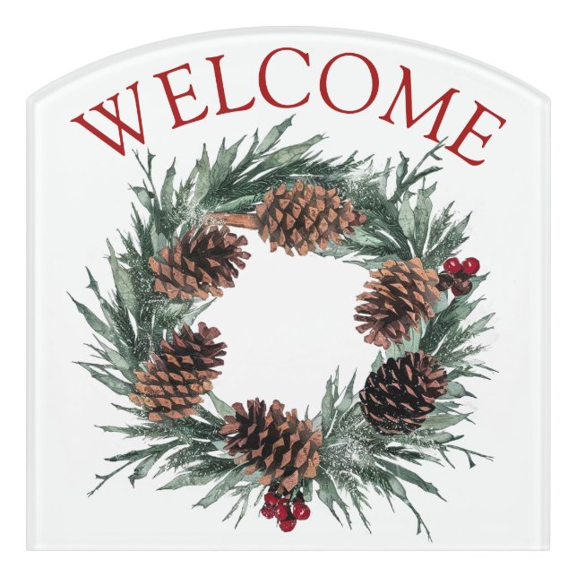 floral welcome sign (Contour Front)