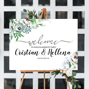 Floral Welcome Sign