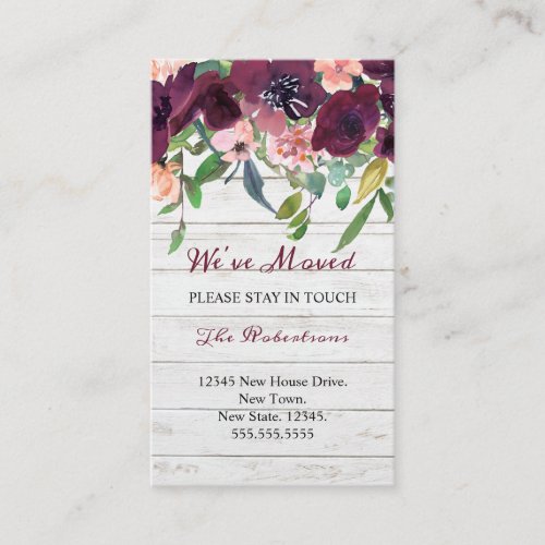 Floral Weve Moved  New Address  Announcement