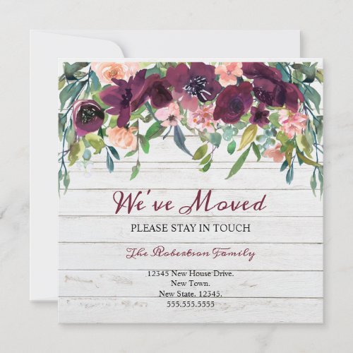 Floral Weve Moved  New Address  Announcement
