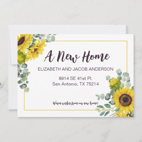 Floral Weve Moved New Address Moving Announcement