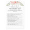 Floral What did the groom say bridal shower game