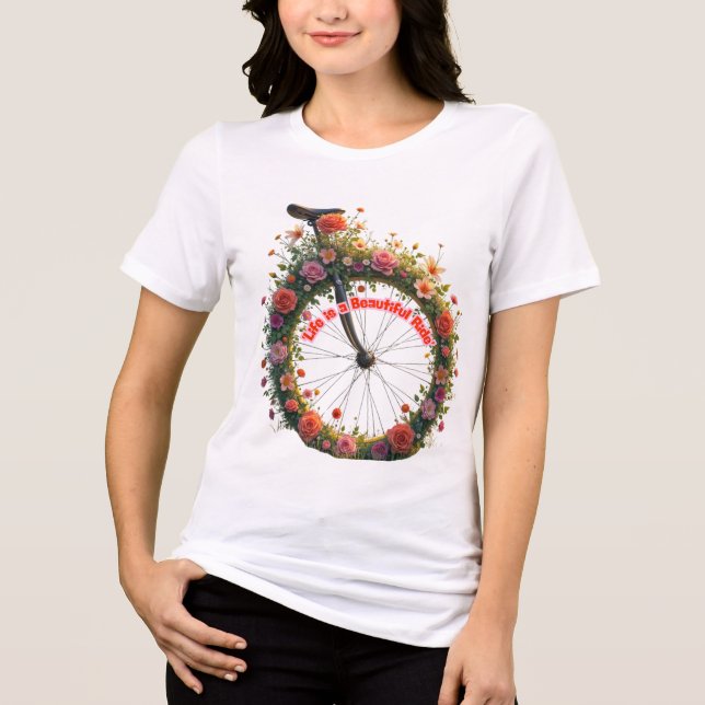Floral Wheel Beautiful Ride Tee (Front)