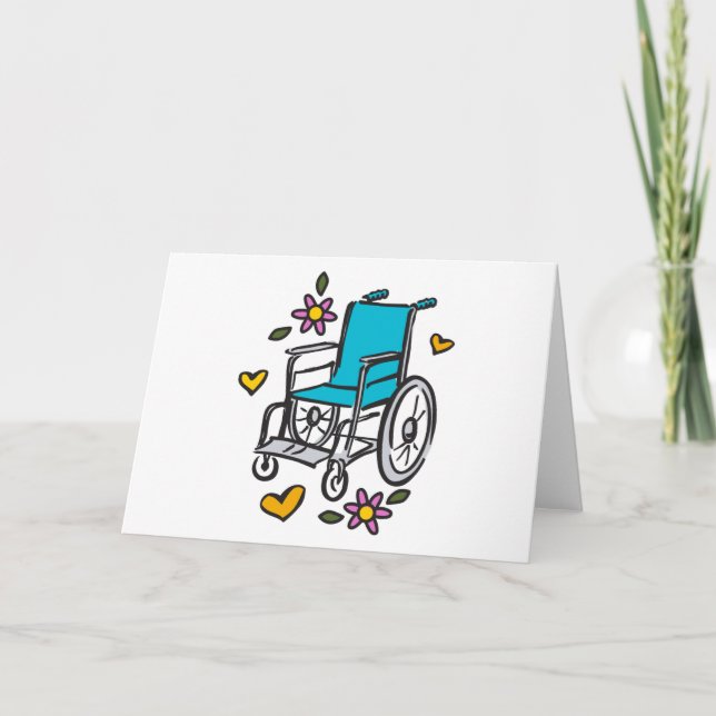Floral Wheelchair Card (Front)