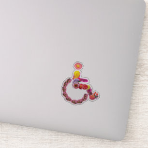 Floral Wheelchair Decal