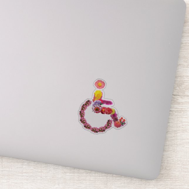 Floral Wheelchair Decal (Detail)