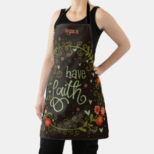  Floral Whimsical Custom Faith Inspirivity Apron