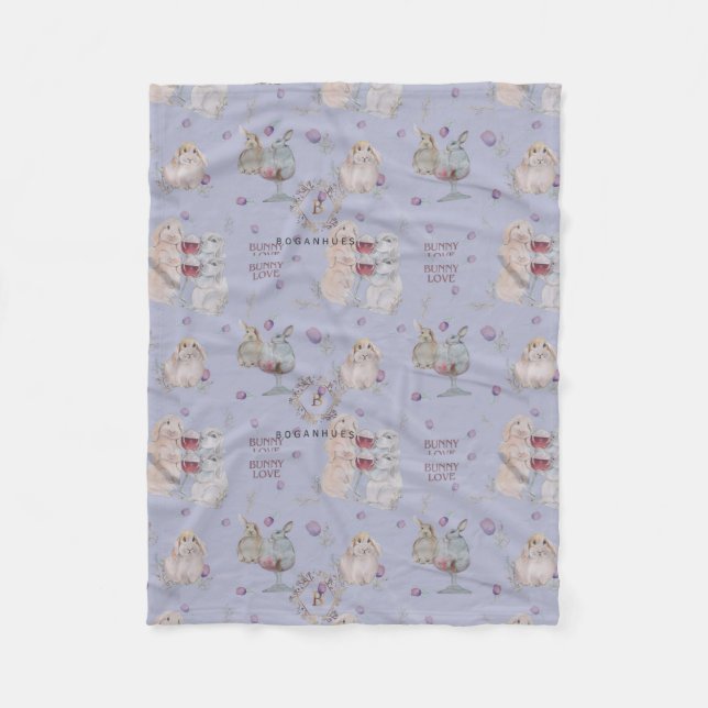 Floral, Whimsical, Nursery watercolor stories Fleece Blanket (Front)